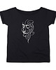 t-shirt damskie Dali biały na Czarnym Oversize 1