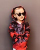 bluzy dla chłopców Bluza Chłopiec DR.CROW Moro Black 1