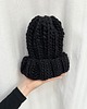 czapki damskie Gruba delikatna wełniana czapka beanie 100% wełna handmade 1