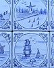 kafle i panele Zestaw kafle holenderskie ręcznie malowane kafle płytki delft 1