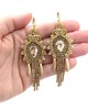 kolczyki soutache Joy kolczyki sutasz złote wieczorowe błyszczące z cyrkoniami 1