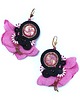 kolczyki soutache Kolczyki sutasz Penelope Fuchsia 2