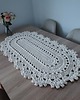 obrusy i serwetki Bieżnik owalny szydełkowy ze sznurka bawełnianego 50cmx100cm 1
