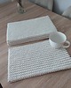 podkładki do kuchni Komplet prostokątnych podkładek ze sznurka 4szt - 25cmx40cm 1