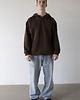 bluzy męskie Bluza z kapturem OVERSIZE Flow Chocolate 1