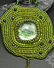naszyjniki - inne Vorvellir, naszyjnik z labradorytem, haft koralikowy, beading 5