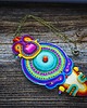 wisiory Etniczny naszyjnik soutache 1
