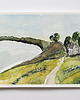 obrazy ORYGINAŁ 10 x 15 cm - Akwarelowy pejzaż No.3 1