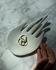 pojemniki na biżuterię Ceramiczna Łapka Handmade Talerzyk na Biżuterię Matte White 1