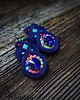 kolczyki soutache Granatowe kolczyki soutache 3