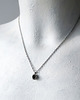 srebrne naszyjniki Audrey łańcuszek z czarnym oczkiem 2