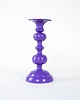 świeczniki i świece Świecznik metalowy fioletowy, duński design, lata 70, produkcja: Dania 2