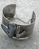 bransoletki wire wrapping Chalcedon / perła   - BRANSOLETA MANKIET - CUFF 5