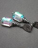 kolczyki wire wrapping Sztabki crystal mystic  - kolczyki 2