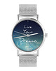 zegarki unisex Zegarek - Live Your Dreams - bransoleta mesh 1