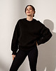 bluza bez kaptura damska Bluza do jogi JUST PERFECT Oversize Sweatshirt - black sky s/m 3