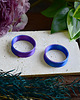 biżuteria różna Tunele do uszu 10-100mm / niebiesko-fioletowe / plugi, tunele siodłowe 3
