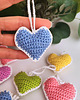 dekoracje świąteczne Serca zawieszki choinkowe, zestaw  10szt. 3