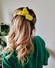 spinki i klamry do włosów Scrunchie spinka klamra jedwabna cytrynowa aura 1