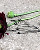 kolczyki z miedzi Metalowe kolczyki w stylu boho hippie z kwiatami maku, biżuteria leśna 7