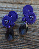kolczyki soutache Fioletowe  kolczyki sutasz 4