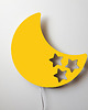 lampy do pokoju dziecka Drewniana lampka nocna Księżyc BOB żółta 1