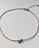 chokery Minimalistyczny choker z naturalną muszelką i kwarcem (stal chirurgiczna) 2