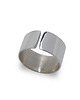 obrączki Szeroki, srebrny, pierścionek-obrączka, doginana . szer. 1,0cm 2