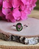 pierścionek z żywicy Wieczny kwiat pierścionek srebrny różowy prawdziwy żywica 1
