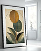 plakaty Plakat do salonu pt. Zielnik art deco V 2