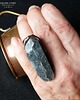 pierścionki - różne Niezwykły pierścień z okazałym dorodnym kianitem unikat handmade PREZENT lux 2