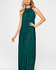 sukienki maxi damskie Suknia z dekoltem typu halter-szmaragdowa(M-721) 2
