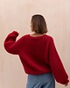 swetry Sweter Simple mohair reglan czerwony 1