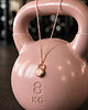 złote naszyjniki KETTLEBELL- srebro, złoto, różowe złoto 2