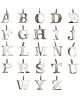 naszyjniki - inne Naszyjnik z naturalnych pereł z dużą literką 3
