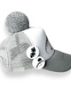 czapki dziecięce Szara czapka z daszkiem Pom Pom Cap T-rex 4