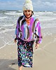 bluza bez kaptura damska Bluza z futerka z plisą w szachownicę 2