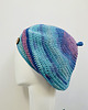 czapki damskie Wiosenny beret damski z antenką ręcznie robiony bawełna one size 1
