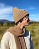 czapki damskie CZAPKA smart merino - ciemny beż 1