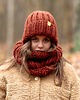 czapki damskie Wełniana czapka i komin- komplet zimowy peruvian WOOLY rudy brąz 2
