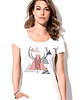 t-shirt damskie Koszulka  z nadrukiem Geometryczny jeleń 1