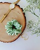 gumki do włosów Gumka jedwabna, scrunchie, frotka limonkowy zefir MAXI 1