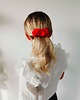 spinki i klamry do włosów Scrunchie spinka klamra jedwabna płomienna czerwień 1