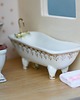 klocki i zabawki drewniane Domek drewn. dla lalek z ceramiczną łazienką 5