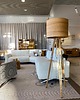 lampy podłogowe Lampa podłogowa LEEA - STEEL OAK.  Abażur fornir  dąb. 3