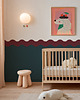 tapety i naklejki ścienne Wainscoting Double Wave Dark - samoprzylepny dekoracyjny panel ścienny 5