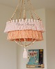 lampy wiszące Boho Lampa Abażur z Chwostami-Katja Róża z Brzoskwinią 1