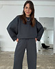 bluza bez kaptura damska Bluza Grounded light antracite 5