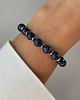 bransoletki z kamieni naturalnych Bransoletka na gumce z lapis lazuli z hematytem 3
