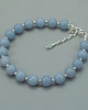 bransoletki z kamieni naturalnych Błękitna bransoletka angelit 8mm srebro 1